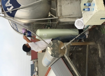 Lắp đặt bộ lọc nước tổng nhà chị Biên ở Thành Phố Ninh Bình