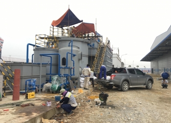 Lắp đặt hệ thống xử lý nước thải KCN Gia Vân tỉnh Ninh Bình.